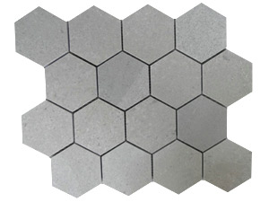 SPAIN GREY  3" HEXAGON MOSAIC