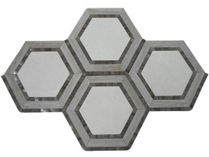 HEX APPEAL-CREMA LIMESTONE & LIGHT WOOD & ATHENS GREY