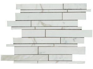 RANDOM WIDTH AND LENGTH CHIPS MOSAIC-XIANGXUE WHITE
