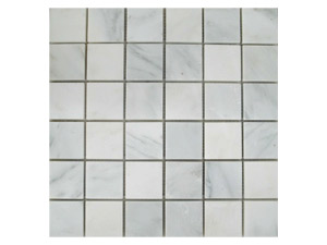 ORIENTAL WHITE 2" X 2" SQUARE MOSAIC