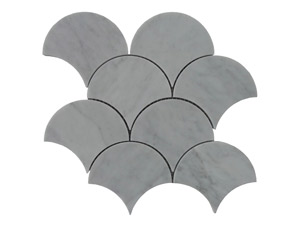 CARRARA 6" FAN SHAPE