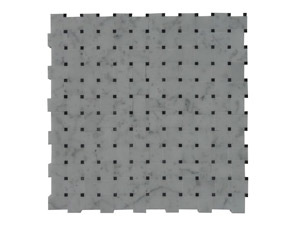 MIRCO BASKETWEAVE-CARRARA/BLACK