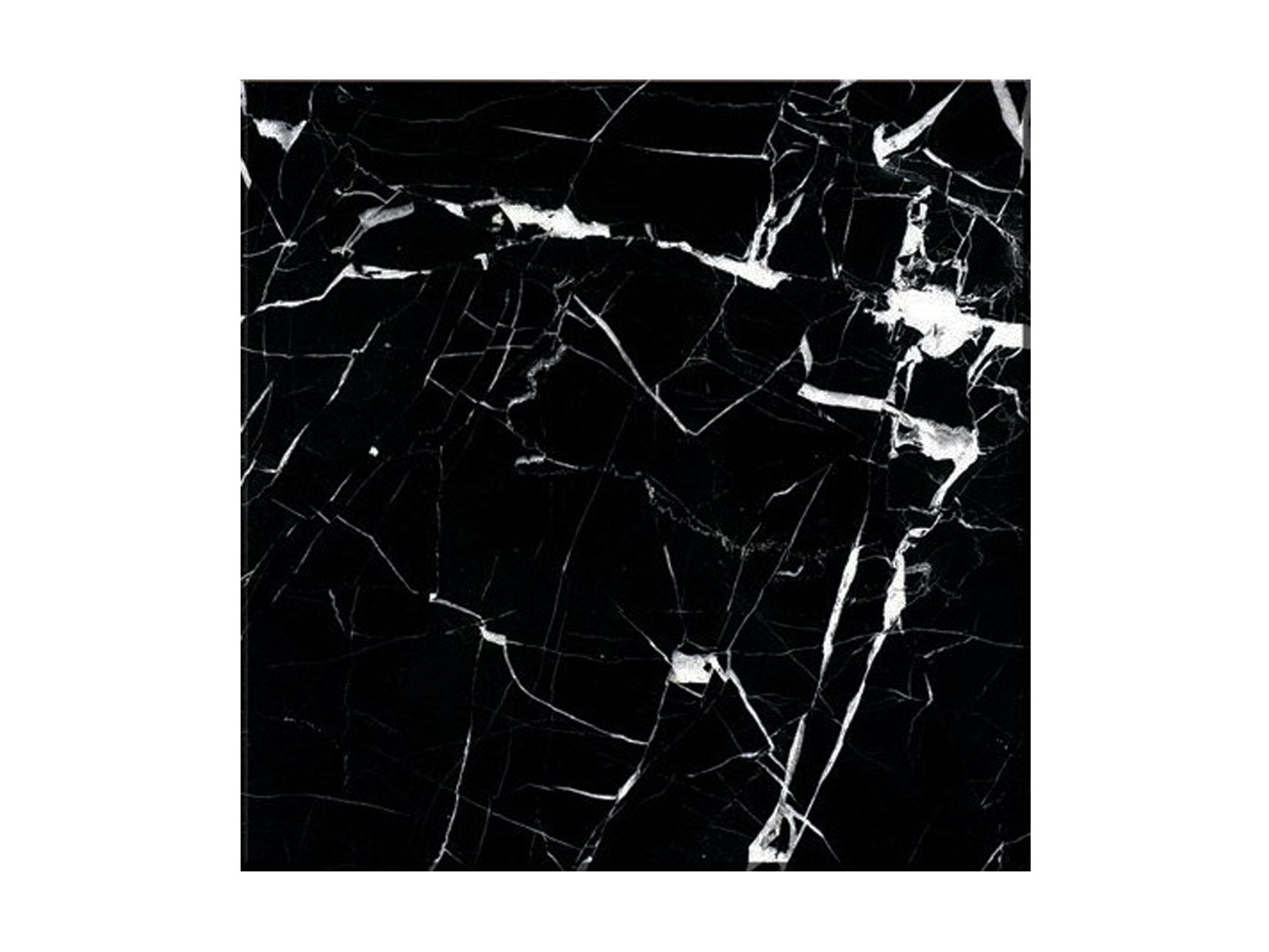 12x12 Marble Tile - Nero Marquina